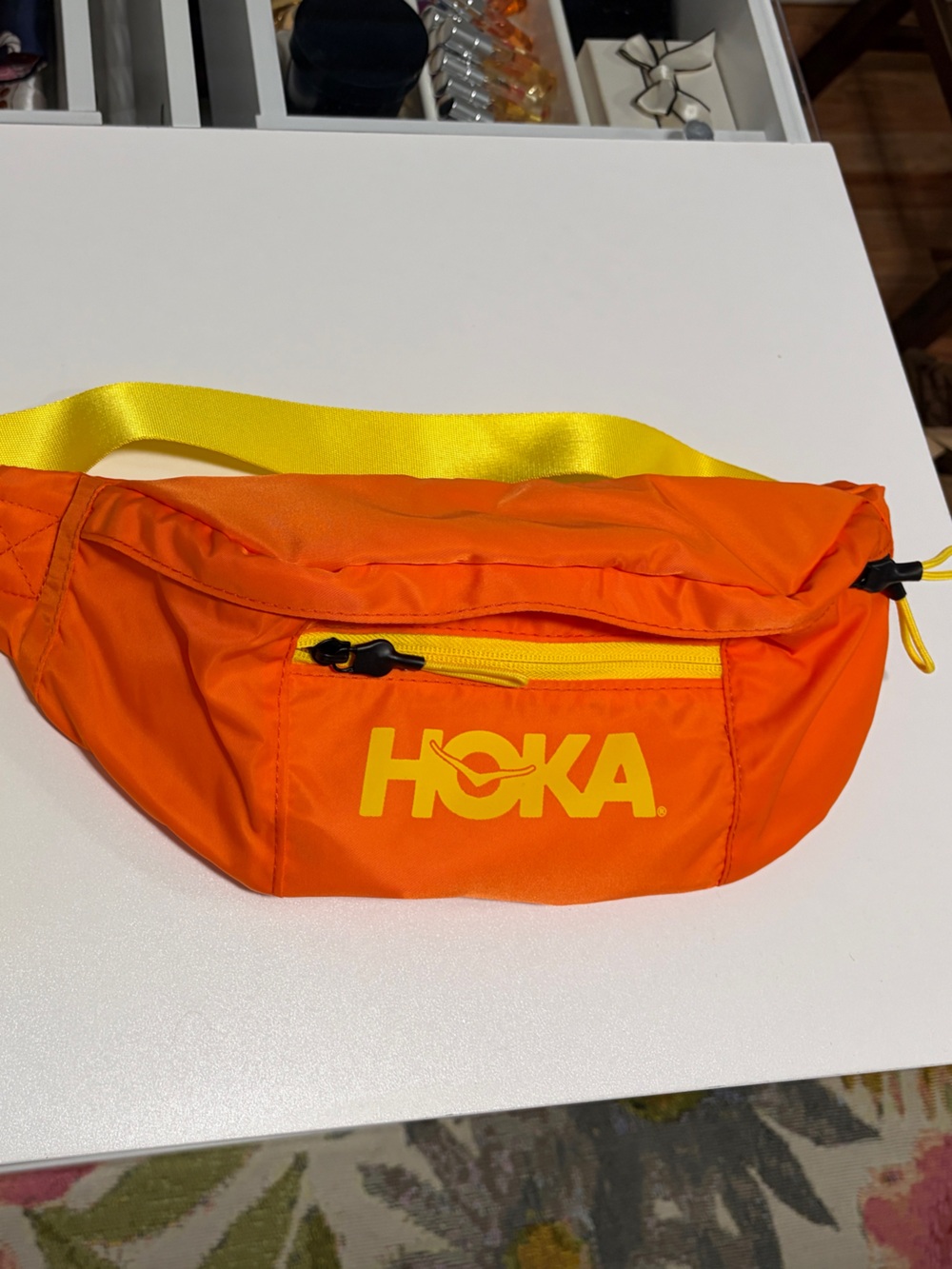 Hoka Orange and Yellow Running Waist Pack/Belt Bag- NWOT